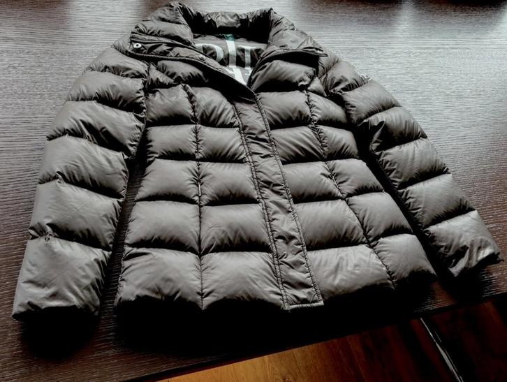 Taupe x zilver donsjasje mt XS / 34 Ralph Lauren bruingrijs, Kleding | Dames, Jassen | Winter, Zo goed als nieuw, Maat 34 (XS) of kleiner
