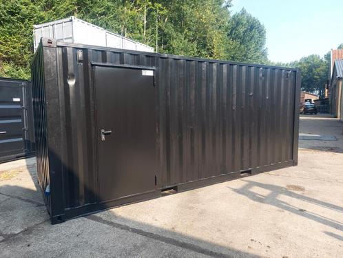 20 ft opslag zeecontainer met stalen loopdeur stroom en ledv, Zakelijke goederen, Machines en Bouw | Keten en Containers, Ophalen of Verzenden