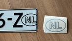 Nl sticker transparant (kan op witte nummerplaat), Ophalen of Verzenden
