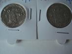 2 ZILVEREN GULDENS 1924  -1943 D, 1 gulden, Zilver, Koningin Wilhelmina, Verzenden