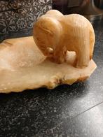 Marmeren asbak met olifant, Ophalen of Verzenden, Zo goed als nieuw, Asbak