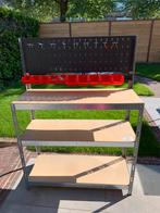 Werkbank Parkside (inc. bakjes en haakjes), Ophalen, Gebruikt, 70 tot 120 cm