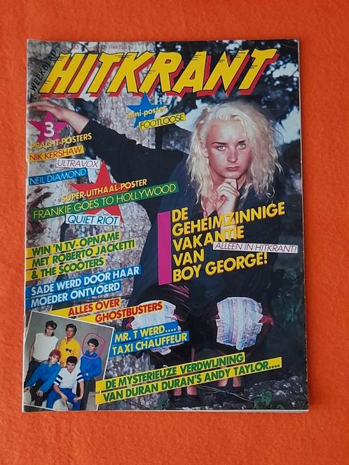 Hitkrant 35 1984 Boy George cover, Verzamelen, Tijdschriften, Kranten en Knipsels, Tijdschrift, Nederland, 1980 tot heden, Ophalen of Verzenden