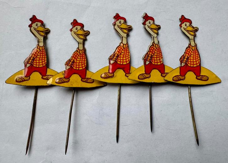 5 Speldjes Wammes Waggel / Marten Toonder, Verzamelen, Speldjes, Pins en Buttons, Zo goed als nieuw, Speldje of Pin, Figuurtje