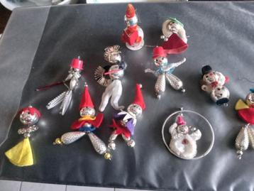 antieke kerstbal prachtige model gablonzer popjes handwerk beschikbaar voor biedingen