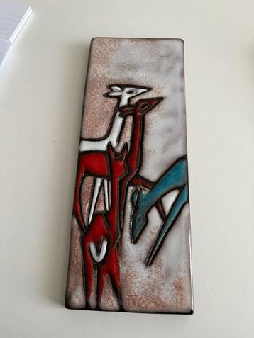 Ruscha keramiek wandtegel Rotwild vintage beschikbaar voor biedingen