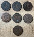complete serie 2,5 cent / halve stuiver Willem III, Ophalen, Koning Willem III, Overige waardes, Setje