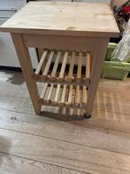 Houten trolley, Ophalen, Gebruikt