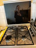 Vier pits gas kookplaat met deksel, Witgoed en Apparatuur, Kookplaten, Ophalen, Gebruikt, 4 kookzones, Gas