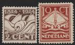 139 - 40  POSTFRIS ( 100 jaar Reddingmaatschappij 1924 ), Postzegels en Munten, Postzegels | Nederland, Verzenden, T/m 1940, Postfris