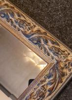 Uniek bronze facet geslepen Spiegel brocante lijst, Ophalen, Zo goed als nieuw, Minder dan 100 cm, Rechthoekig