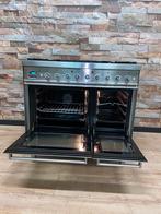 Nette Boretti 5 pits RVS met dubbele oven 90 cm, Witgoed en Apparatuur, Fornuizen, Gebruikt, Fornello Esperta, Ophalen of Verzenden