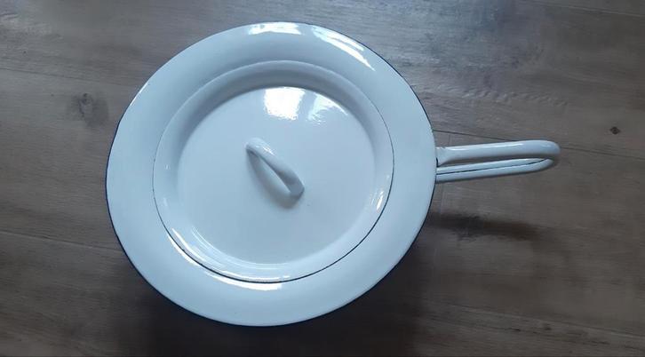 Emaille bedpan, Antiek en Kunst, Antiek | Emaille, Ophalen of Verzenden