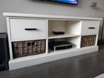 Riviera Maison Stijl TV Meubel, Ophalen, 100 tot 150 cm, Grenenhout, Zo goed als nieuw