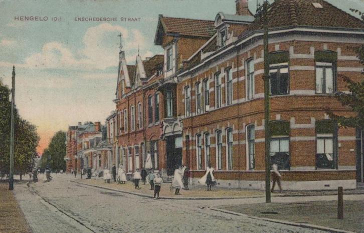 HENGELO - 1909 - Enschedesestraat, Verzamelen, Ansichtkaarten | Nederland, Gelopen, Overijssel, Voor 1920, Verzenden