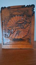 Oude Houtsnede Parachutist Paratroeper Wereldoorlog II, Verzamelen, Ophalen of Verzenden, Duitsland