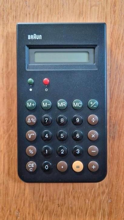Braun ET66 Rekenmachine - Vintage Design, Antiek en Kunst, Antiek | Kantoor en Zakelijk, Ophalen of Verzenden