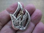 broche zilver 925 en 585 goud [103], Verzenden, Overige materialen, Broche