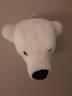 Grote ijsbeer hoofd wanddecoratie - 34x38cm, Ophalen of Verzenden, Zo goed als nieuw, Wanddecoratie