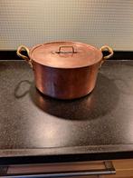 Grote koperen Soeppan kookpannen braadpan gemerkt, Ophalen of Verzenden, Gebruikt, Overige materialen, Kookpan of Snelkookpan