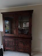 Houten Kast met Glazen Deuren - Gratis Af te Halen, Huis en Inrichting, Ophalen, Gebruikt