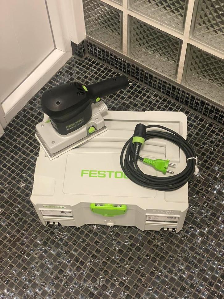 Festool RS 300 EQ vlakschuurmachine set., Doe-het-zelf en Verbouw, Gereedschap | Schuurmachines, Zo goed als nieuw, Vlakschuurmachine