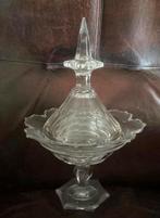 Antieke Kristallen Suikerpot met Deksel, Antiek en Kunst, Antiek | Glas en Kristal, Ophalen of Verzenden