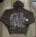 Borfend Baggy Brown Hoodie – Y2K, Kleding | Heren, Truien en Vesten, Ophalen of Verzenden, Zo goed als nieuw, Maat 52/54 (L), Bruin