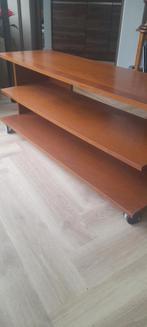 Vintage tv meubel, Ophalen, Met plank(en), Gebruikt, Teakhout