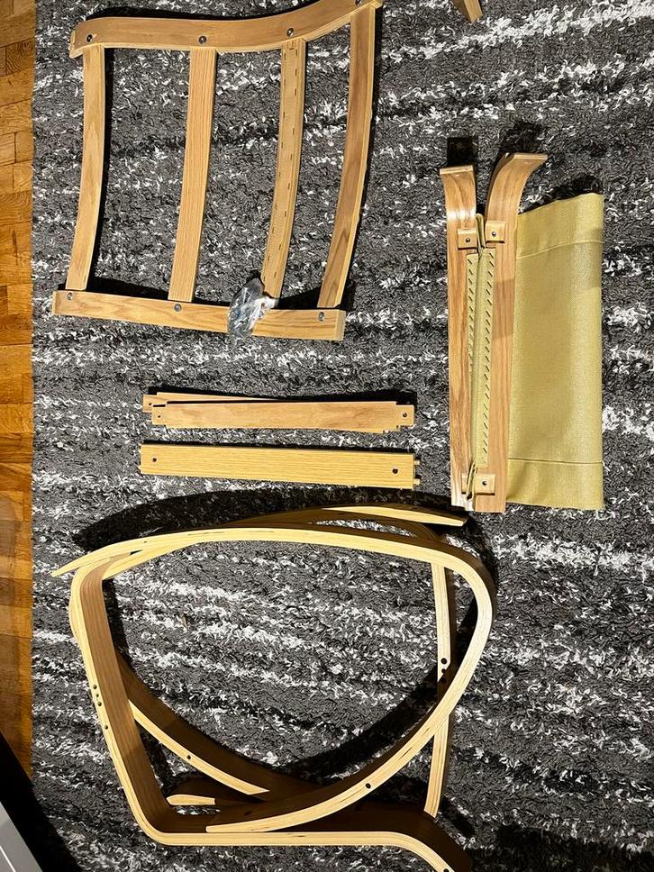 Ikea Strandmon Fauteuil - Zo goed als nieuw!, Huis en Inrichting, Fauteuils, Zo goed als nieuw, Hout, 50 tot 75 cm, 75 tot 100 cm