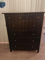 Hemnes ladekast IKEA - Zwartbruin, Ophalen, Gebruikt, 100 tot 150 cm, Met lade(s)