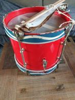 Leuke grote antieke marching band drum, incl drumsticks en l, Muziek en Instrumenten, Trommel, Gebruikt, Ophalen of Verzenden