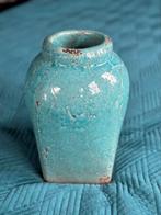 Blauwe/turqoise crackle pot/vaas, Antiek en Kunst, Antiek | Vazen, Ophalen