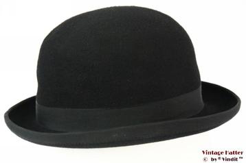 bijzondere Vintage Bolhoed Lonconito hardtop zwart vilt 56 beschikbaar voor biedingen