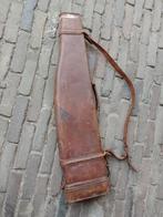 Nette lederen foudraal jachtgeweer geweer koffer tas, Sport en Fitness, Schietsport-accessoires, Ophalen of Verzenden, Zo goed als nieuw