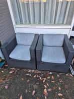 Loungeset voor buiten met kussens!, Tuin en Terras, Ophalen, Zo goed als nieuw, Kunststof