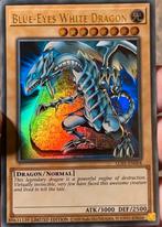 Yu-Gi-Oh! Blue Eyes White Dragon LC01 Limited Edition !, Ophalen of Verzenden, Zo goed als nieuw, Losse kaart, Foil