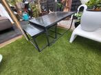 Salon tafel pantser hoogglans plus bijzettafel, Ophalen, Nieuw, Rechthoekig, Hout