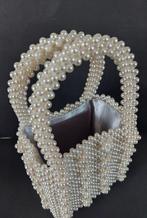 Prachtige pareltas met apart binnentasje. Heel erg mooi., Ophalen of Verzenden, Zo goed als nieuw, Wit, Avondtasje