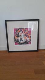 Marilyn Monroe zeefdruk schilderij, Minder dan 50 cm, Ophalen of Verzenden, Zo goed als nieuw, Minder dan 50 cm