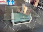 Zeer mooie Beweegbare Glazen salon tafel, Zo goed als nieuw, Minder dan 50 cm, Rechthoekig, 50 tot 100 cm