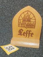 Leffe Bierviltjeshouder Set (2 stuks), Gebruikt, Ophalen of Verzenden, Bruin, Kaars