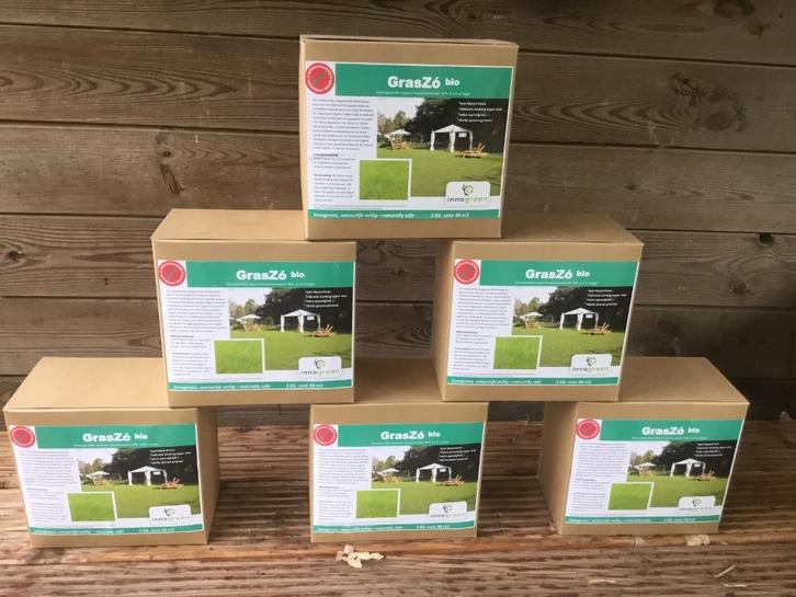 GrasZó Bio 3 kilo, organische meststof, Tuin en Terras, Aarde en Mest, Overige typen, Ophalen