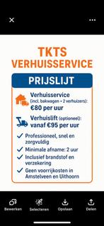 GOEDKOPE VERHUISSERVICE €45 u, Verhuizen internationaal