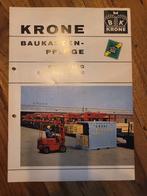 Tractor folder Krone Baukasten pflüge, Boeken, Catalogussen en Folders, Ophalen of Verzenden, Zo goed als nieuw