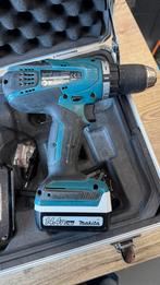 Makita DF457D Schroefmachine + Accu's & Koffer, Doe-het-zelf en Verbouw, Ophalen, Gebruikt, Variabele snelheid, Boor- en Schroefmachine