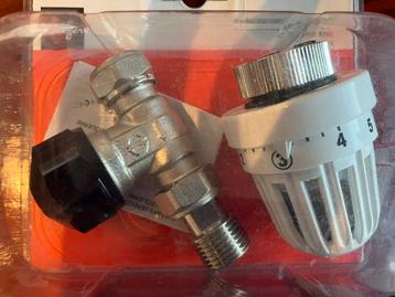 Plieger thermostaatkraan 1/2” 15mm knel recht beschikbaar voor biedingen