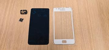 Samsung Galaxy S2 Front Screen & Camera Lens - Wit beschikbaar voor biedingen