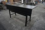 Zwarte balie, statafel, werktafel stamtafel bar inpaktafel, Ophalen of Verzenden, Gebruikt