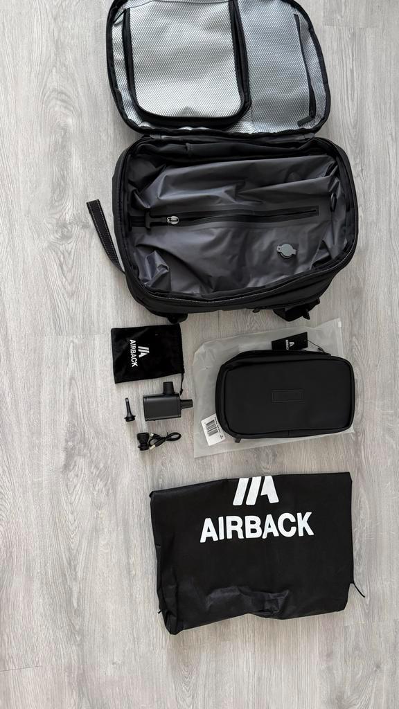 Airback GO bundle (t.w.v. €239,-), Sieraden, Tassen en Uiterlijk, Tassen | Reistassen en Weekendtassen, Zo goed als nieuw, Zwart